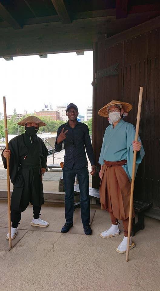 Inoussa during MEXT Scholarship in Japan