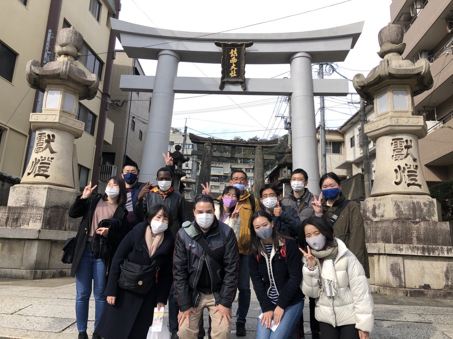Inoussa during MEXT Scholarship in Japan