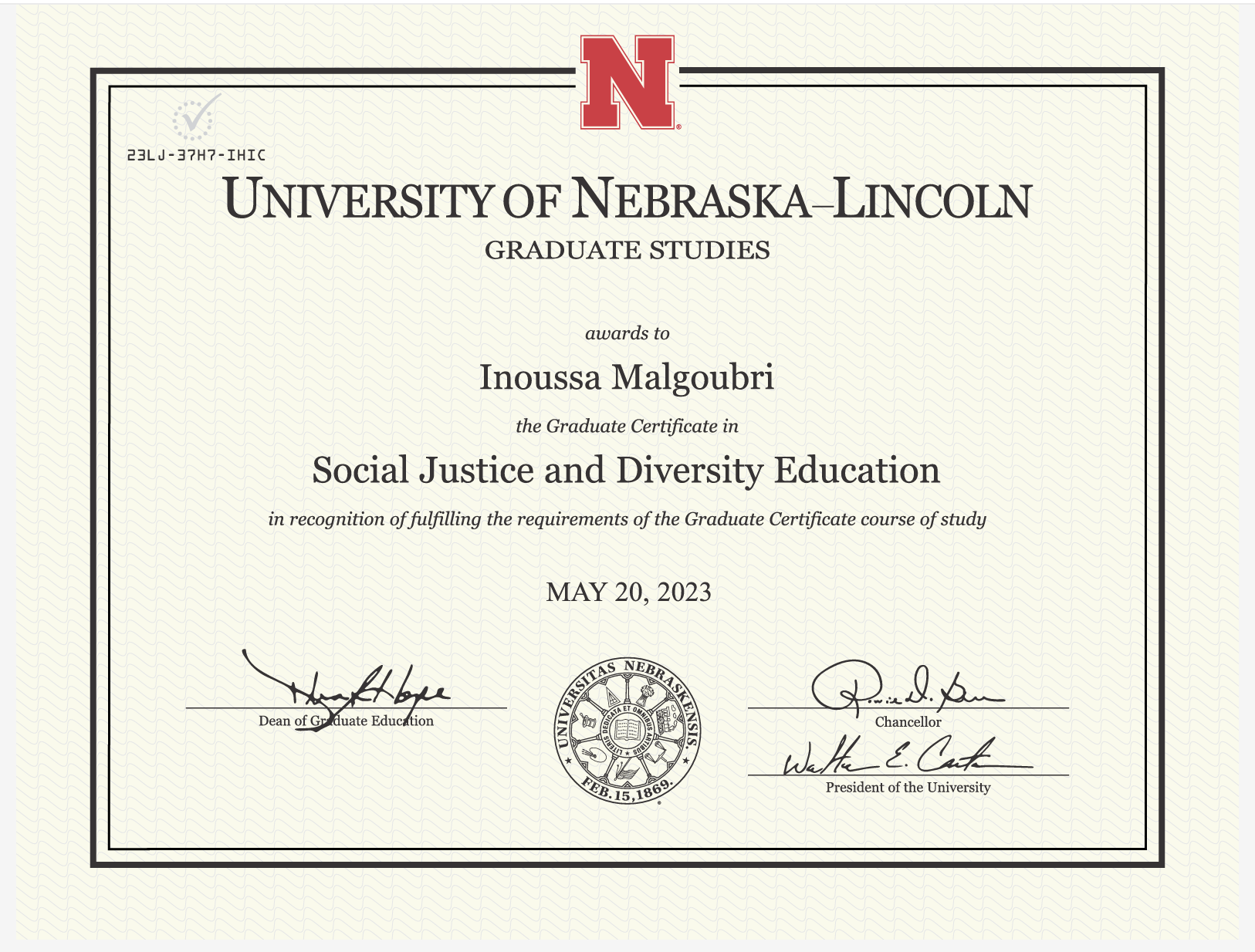 Graduate Certificate